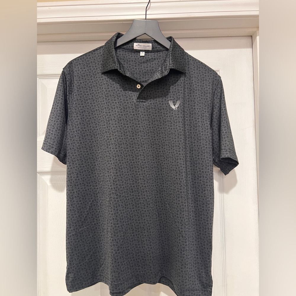 Peter Millar Gray Polo Shirt